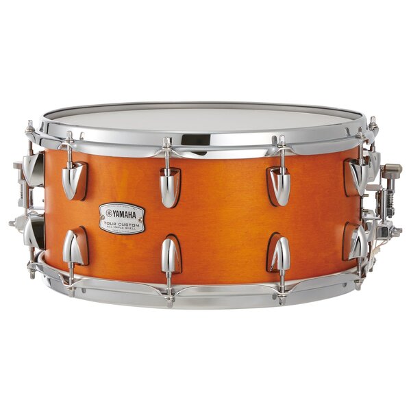Yamaha TMS1455 Tour Custom Maple Snare Drum – 14x5.5" Caramel Satin