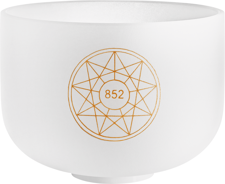 MEINL Sonic Energy Solfeggio Crystal Singing Bowl, La 852 Hz, 10" / 25 cm, Brow Chakra