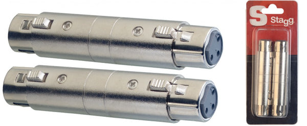 Stagg AC-XFXFH F-XLR to F-XLR Couplers (Pack of 2)