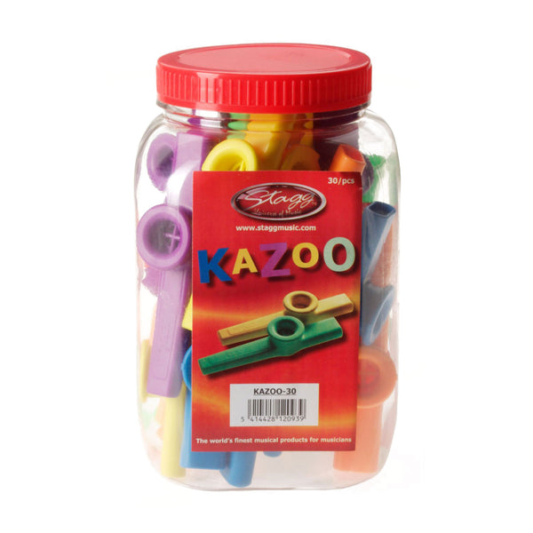 Stagg Plastic Kazoo (x30) Assorted Colours