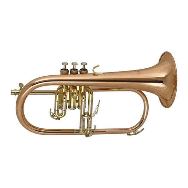 Elkhart 100FHR Student Bb Flugel Horn - Rose Brass Bell