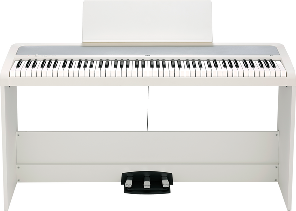 Korg B2 Digital Piano with stand and pedals - White
