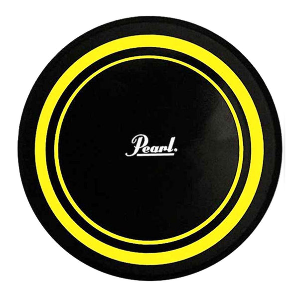 Pearl 8" Practice Pad with compact design and rubber surface for realistic rebound.