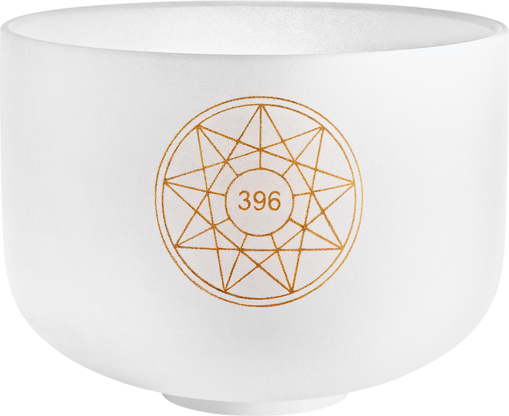 MEINL Sonic Energy Solfeggio Crystal Singing Bowl, Ut 396 Hz, 10" / 25 cm, Root Chakra