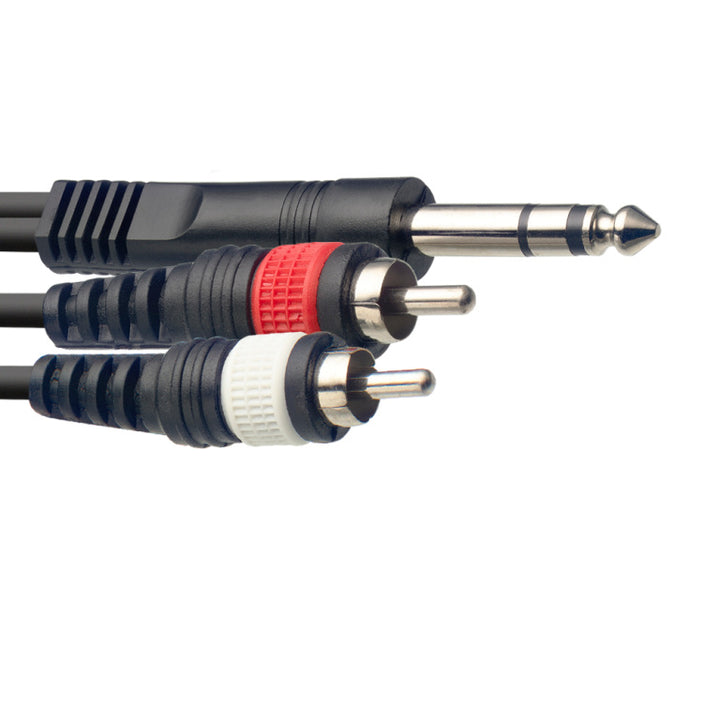 Stagg Y-cable, jack/RCA (m/m), 3 m (10')