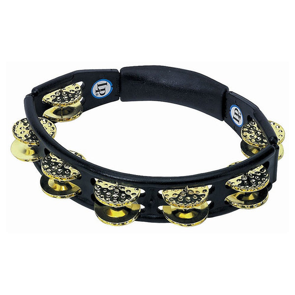 LP Cyclop Dual Dimpled Brass Hand Held Tambourine - LP174