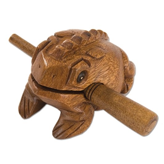 Honestly Made Wooden frog guiro with scraper