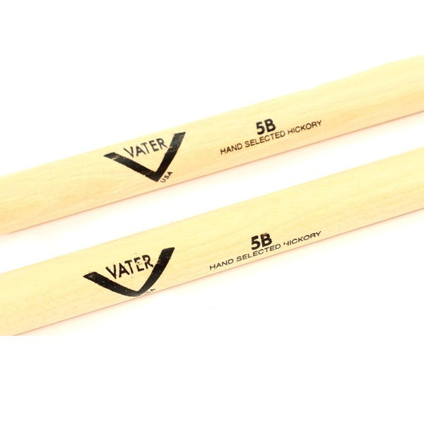 Vater 5B Hickory Wood Tip Drum Sticks VH5BW