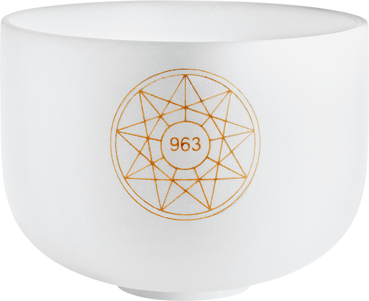 MEINL Sonic Energy Solfeggio Crystal Singing Bowl, 963 Hz, 10 " / 25 cm, Crown Chakra