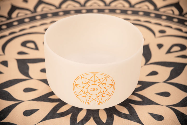 MEINL Sonic Energy Solfeggio Crystal Singing Bowl, 285 Hz, 12" / 30 cm