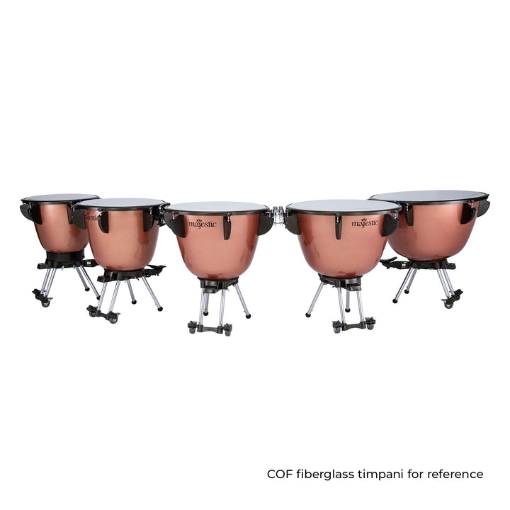 Majestic Concert polished copper deep cambered timpani 