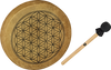 Meinl Sonic Energy Hoop Drum 15 inch Diameter: Flower of Life Design, Incl. Leather Padded Wooden Beater
