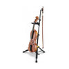 Hercules DS571BB TravLite Violin/Viola Stand with Auto Grip System and detachable rosin holder.