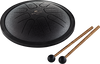 Meinl Sonic Energy Small Steel Tongue Drum, Black, F Minor, 8 Notes, 7" / 18 cm diameter