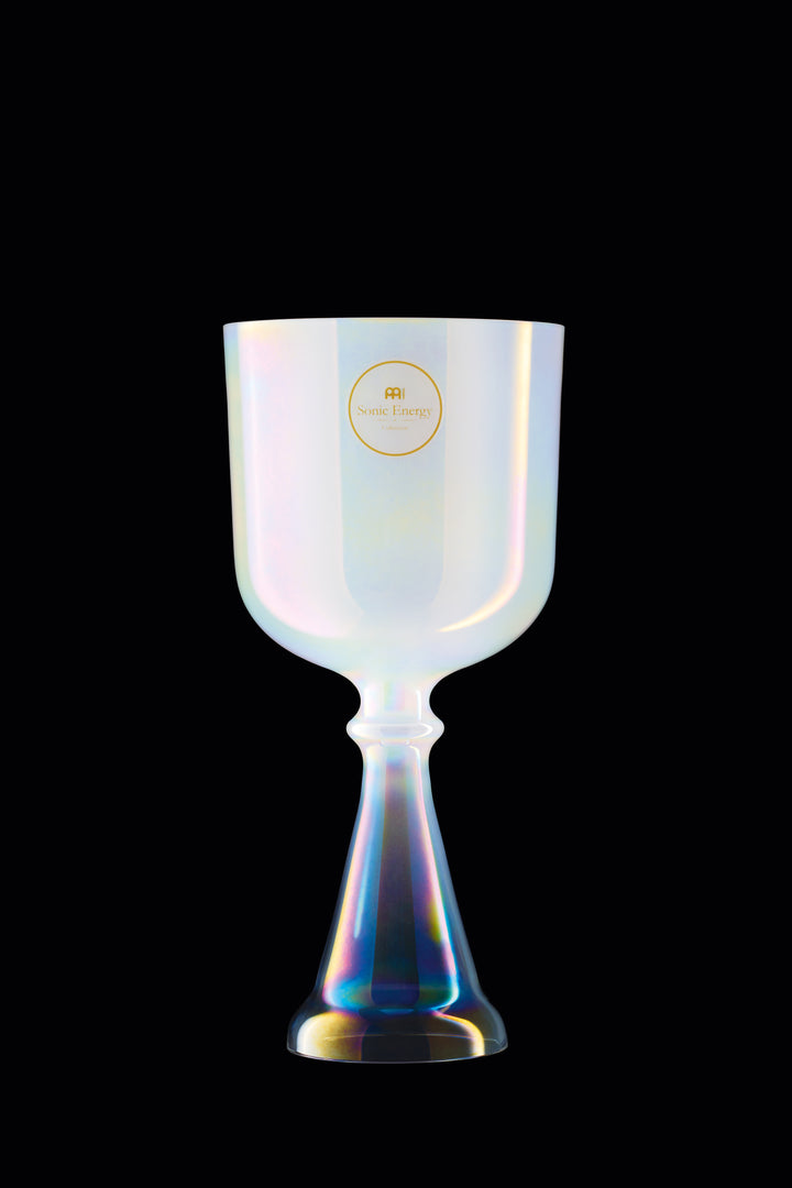 MEINL Sonic Energy Crystal Singing Chalice, 5.5"/14 cm, Note A4, Creamy, Brow Chakra
