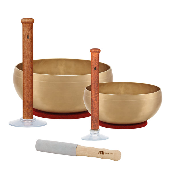 MEINL Sonic Energy Cosmos Therapy Singing Bowl Set, incl. Suction Holders and Resonant Mallet
