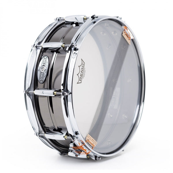 Pearl Sensitone Heritage 14" x 5" Brass Snare Drum, Black Chrome