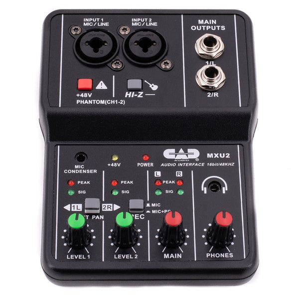 CAD 2 Channel Mixer with Phantom Power - Ev - Entz Music