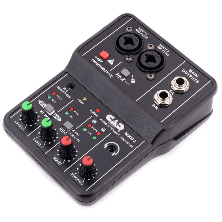 CAD 2 Channel Mixer with Phantom Power - Ev - Entz Music