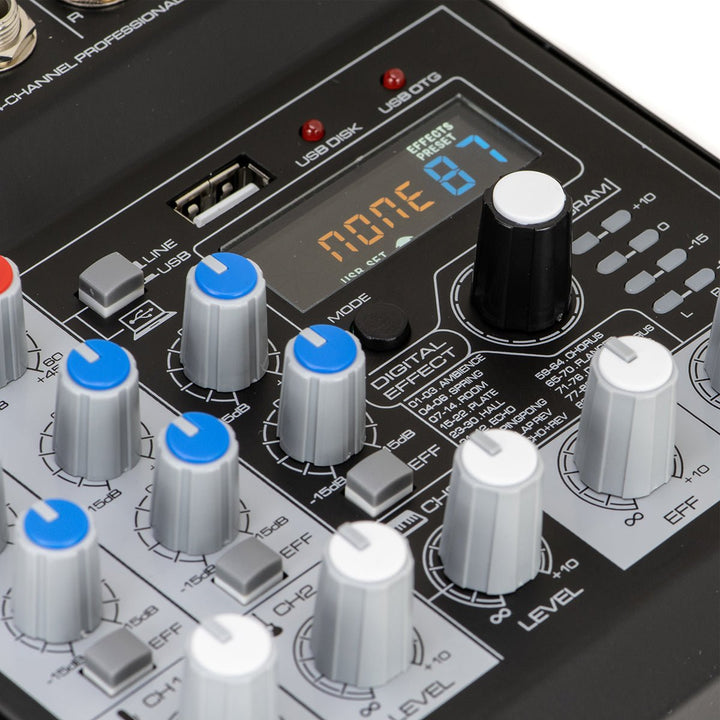 CAD 4 Channel Mixer with USB Interface & Digital Effects - Ev - Entz Music