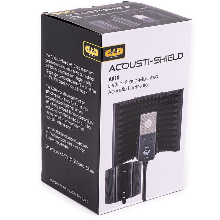 CAD Acousti - Shield Desktop/Stand Mounted Acoustic Enclosure - Ev - Entz Music