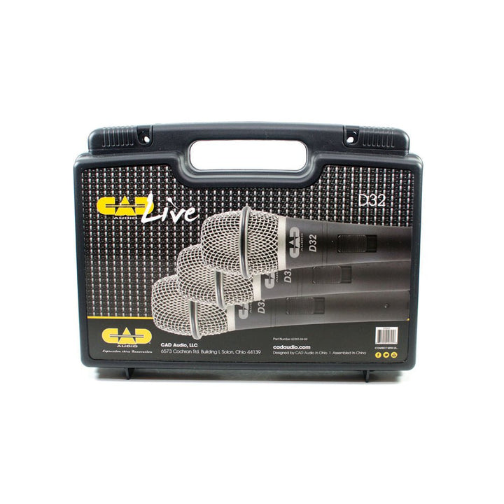 CAD Live D38 Supercardioid Dynamic Instrument Microphone ~ 3 Pack - Ev - Entz Music