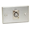 CAD Stainless Steel Wall Plate ~ 1 x XLR - F Connector - Ev - Entz Music