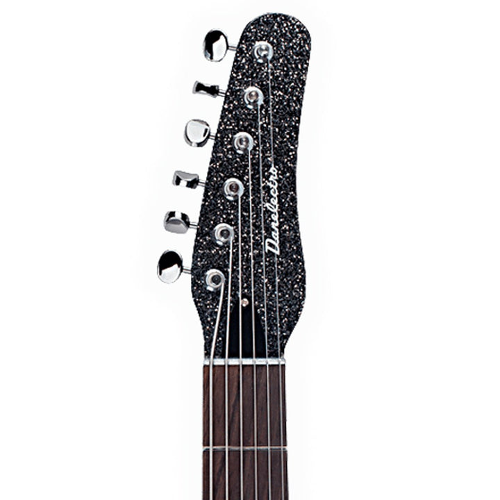 Danelectro '56 Baritone Electric Guitar - 29.75" Scale, Lipstick Pickups, Black Sparkle - Ev - Entz Music