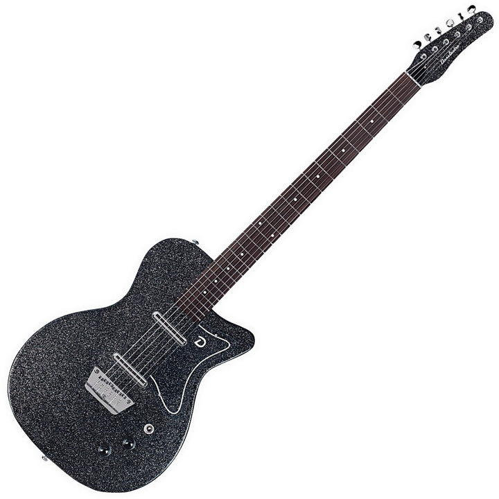 Danelectro '56 Baritone Electric Guitar - 29.75" Scale, Lipstick Pickups, Black Sparkle - Ev - Entz Music
