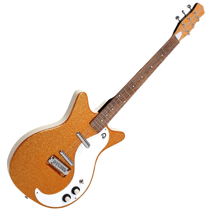 Danelectro '59M NOS Electric Guitar ~ Orange Metal Flake - Ev - Entz Music