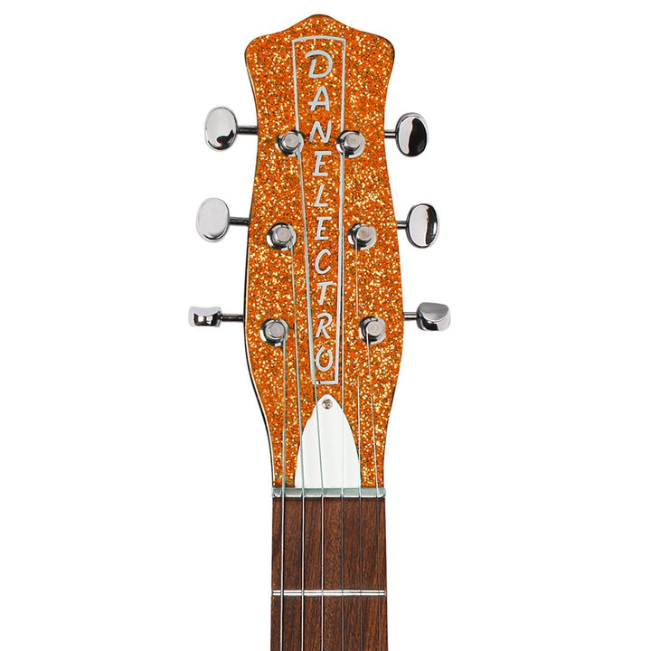 Danelectro '59M NOS Electric Guitar ~ Orange Metal Flake - Ev - Entz Music