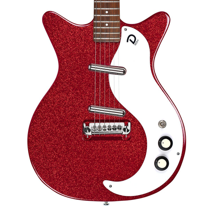 Danelectro '59M NOS Electric Guitar ~ Red Metal Flake - Ev - Entz Music