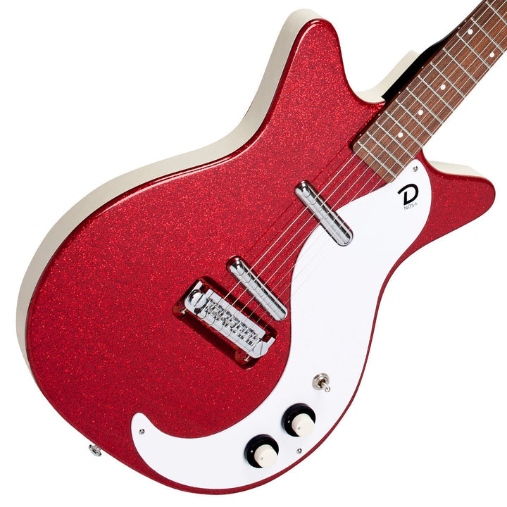 Danelectro '59M NOS Electric Guitar ~ Red Metal Flake - Ev - Entz Music