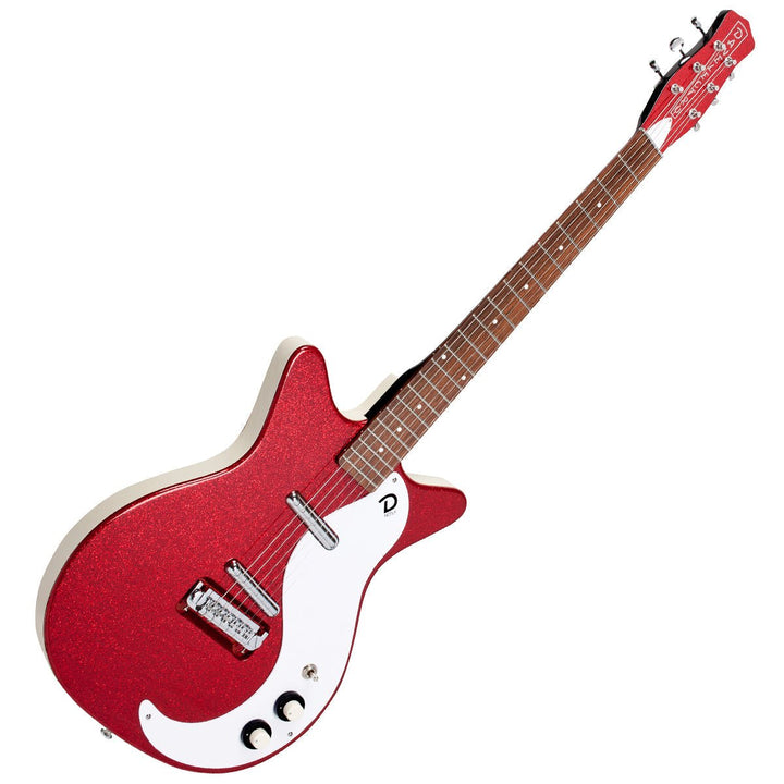 Danelectro '59M NOS Electric Guitar ~ Red Metal Flake - Ev - Entz Music