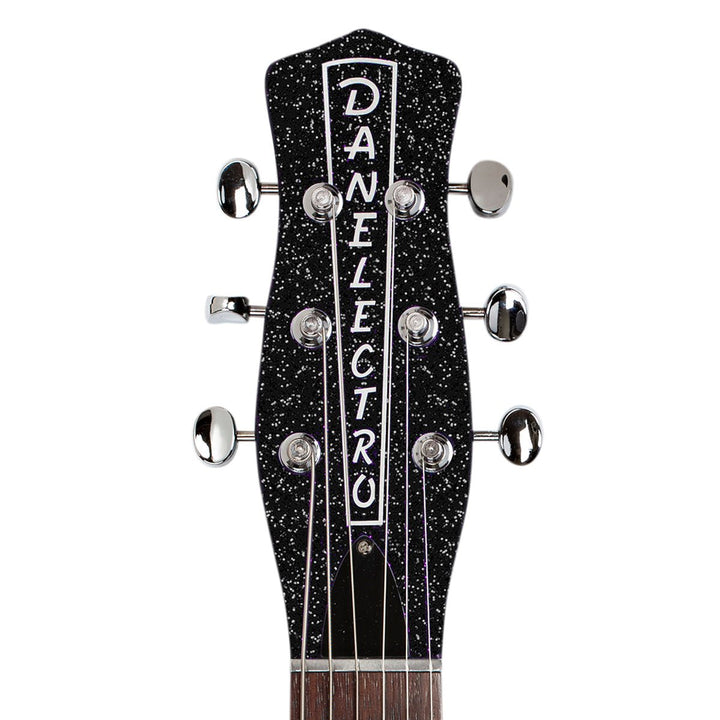 Danelectro Blackout '59M NOS+ Electric Guitar ~ Black Metalflake - Ev - Entz Music