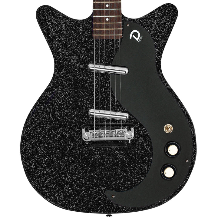Danelectro Blackout '59M NOS+ Electric Guitar ~ Black Metalflake - Ev - Entz Music