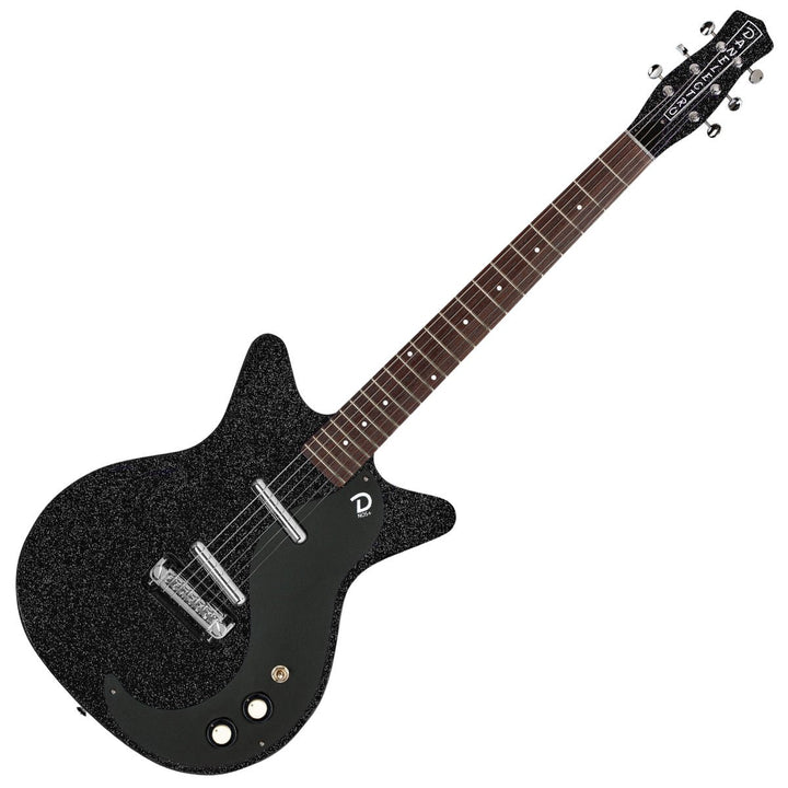 Danelectro Blackout '59M NOS+ Electric Guitar ~ Black Metalflake - Ev - Entz Music