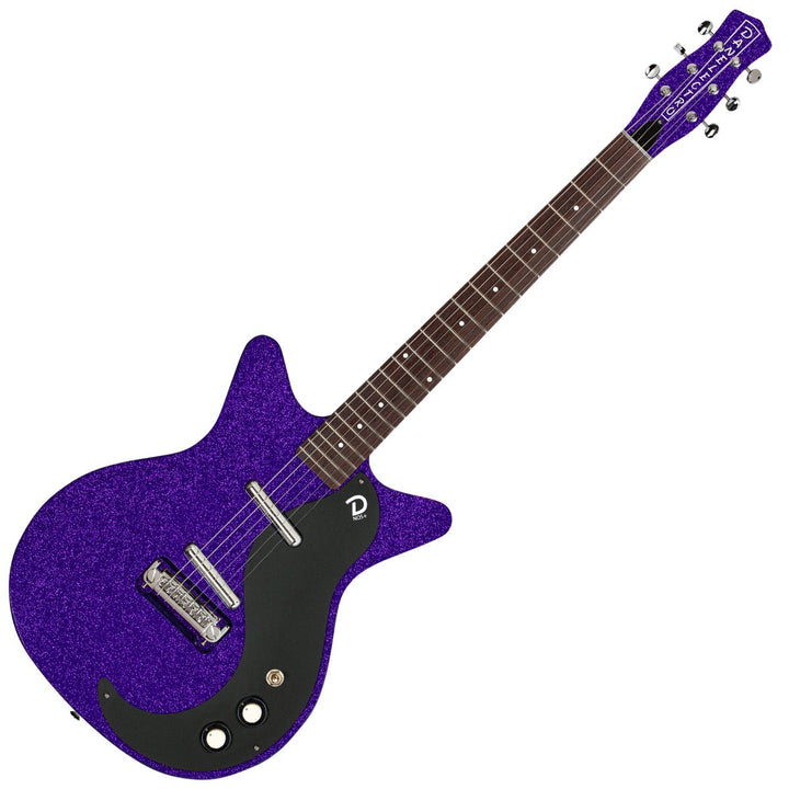 Danelectro Blackout '59M NOS+ Electric Guitar ~ Purple Metalflake - Ev - Entz Music