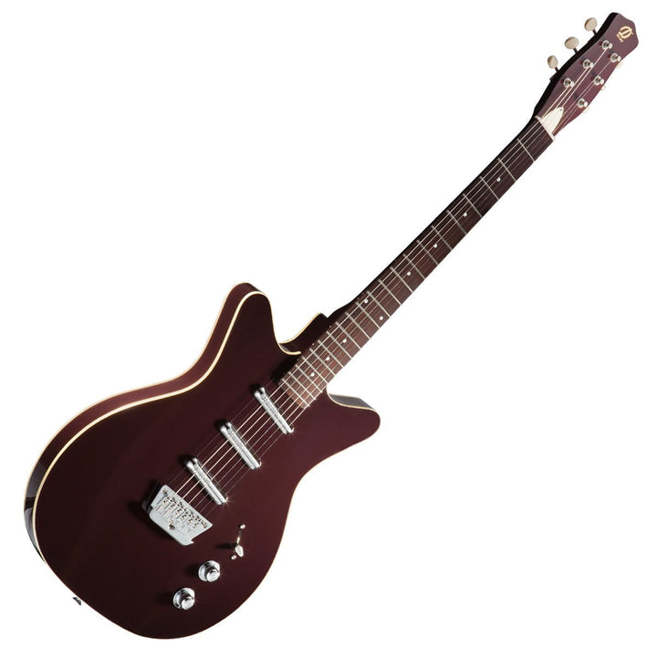 Danelectro Triple Divine Guitar ~ Dark Burgundy - Ev - Entz Music