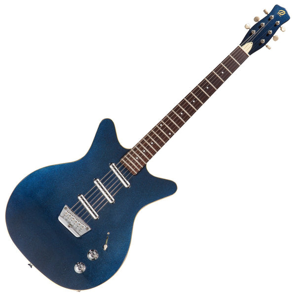 Danelectro Triple Divine Guitar ~ Metallic Blue - Ev - Entz Music