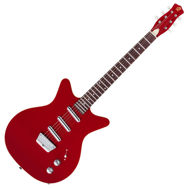 Danelectro Triple Divine Guitar ~ Red - Ev - Entz Music