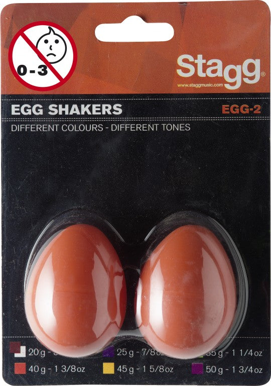 Stagg Egg Shakers 40g Orange