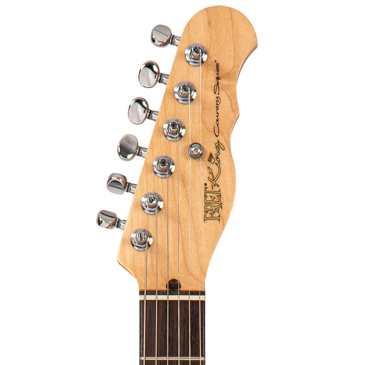 Fret - King Country Squire Music Row – Gloss Black, Nashville - Inspired Electric Guitar with Custom Pickups - Ev - Entz Music