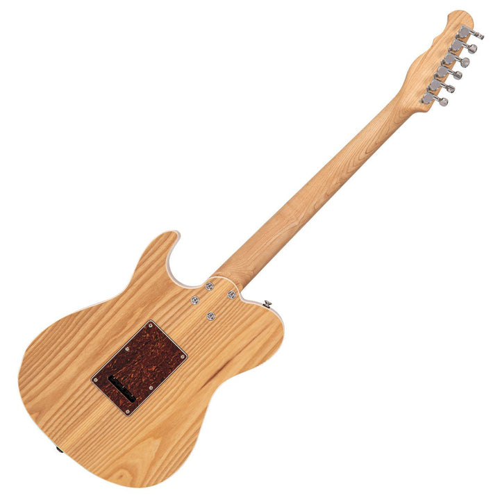 Fret - King Country Squire Semitone De Luxe - Chambered Alder Electric Guitar with Wilkinson Vibrato (Natural Ash) - Ev - Entz Music