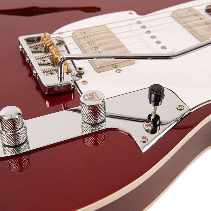 Fret - King Country Squire Semitone De Luxe ~ Thru Red - Ev - Entz Music