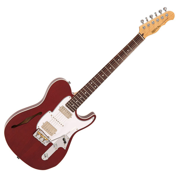 Fret - King Country Squire Semitone De Luxe ~ Thru Red - Ev - Entz Music
