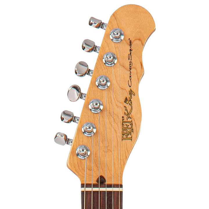 Fret - King Country Squire Semitone De Luxe – Versatile Semi - Hollow Electric Guitar with Wilkinson Hardware - Ev - Entz Music