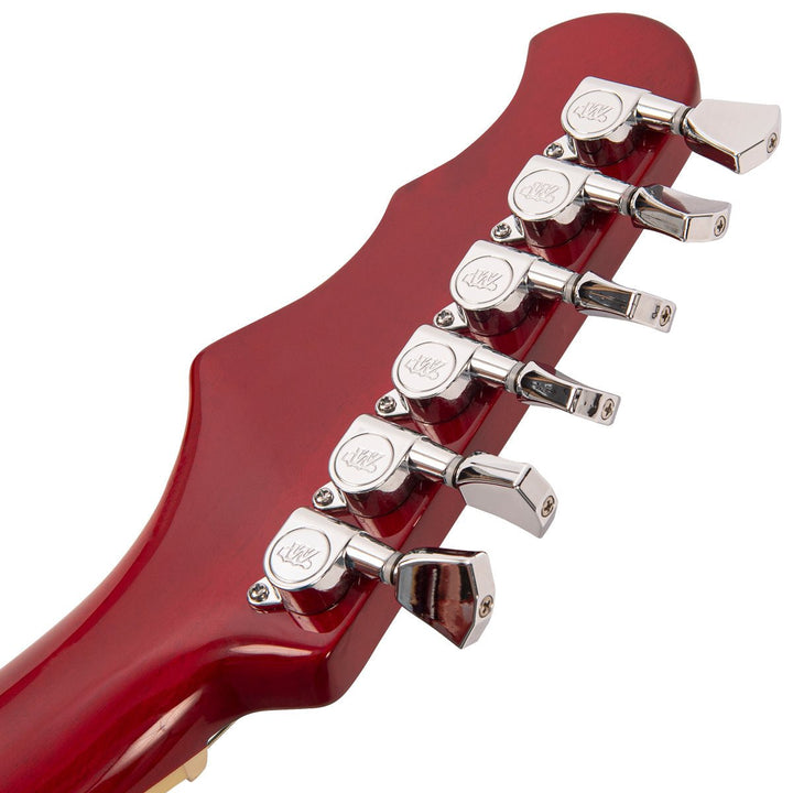 Fret - King Elise Custom with vintage style Vibrato ~ Cherry Red - Ev - Entz Music