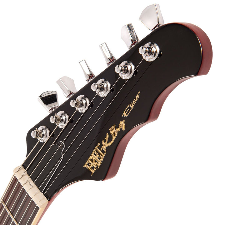 Fret - King Elise Custom with vintage style Vibrato ~ Cherry Red - Ev - Entz Music