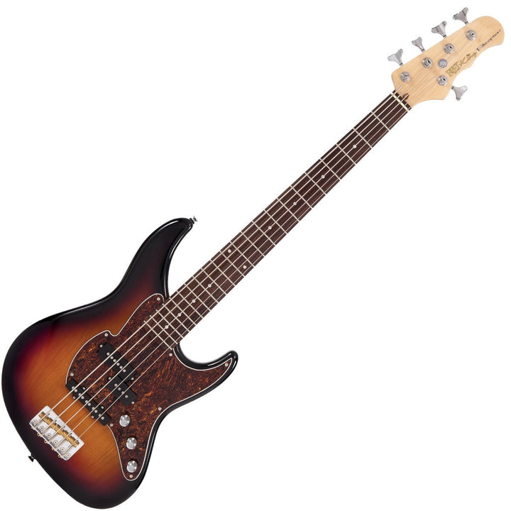 Fret - King Perception 5 String Bass ~ Original Classic Sunburst - Ev - Entz Music